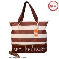 michael kors striped groot koffie bakken Outlet Eindhoven wlawv559